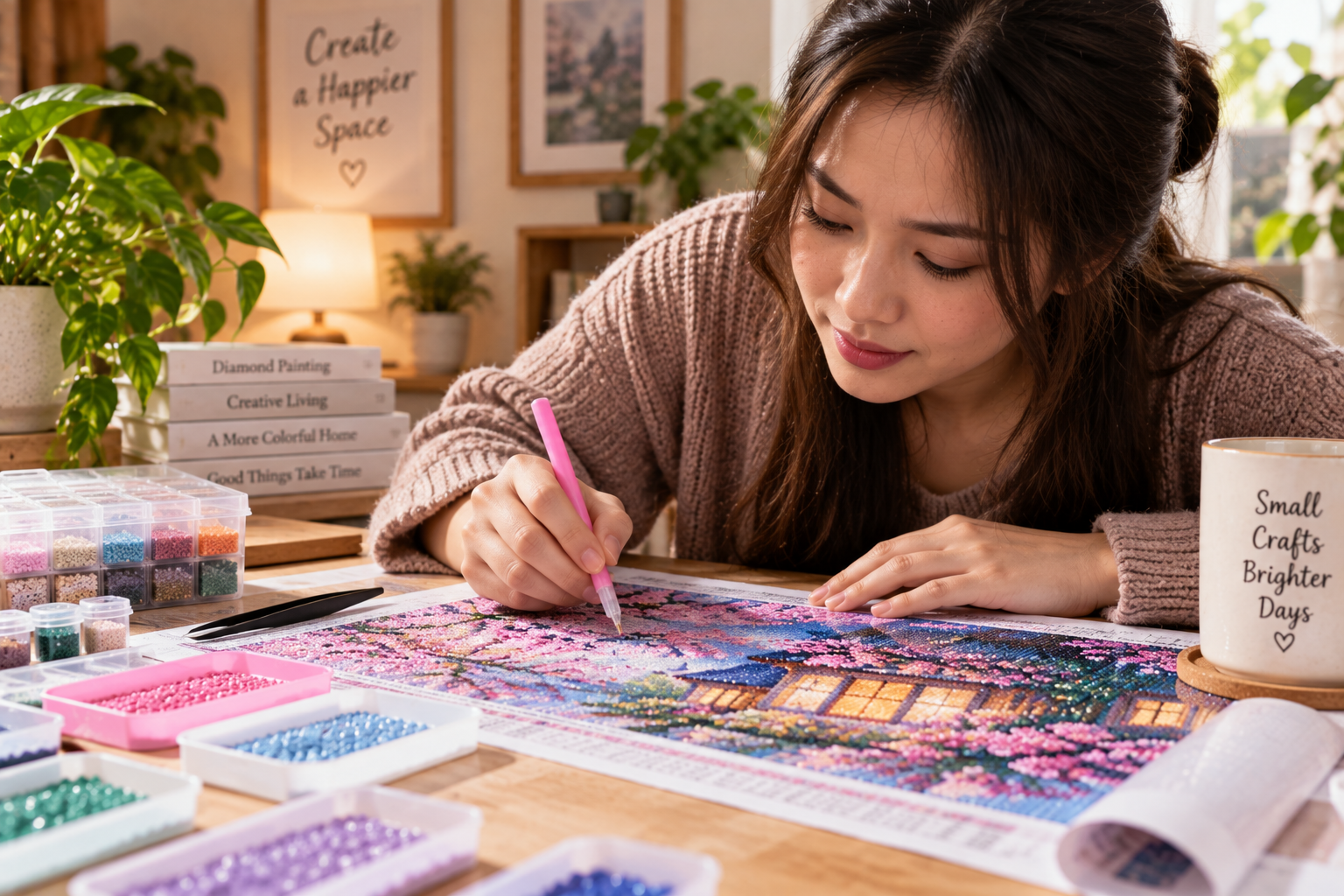 Cara Memasang Diamond Painting Agar Rapi dan Lurus